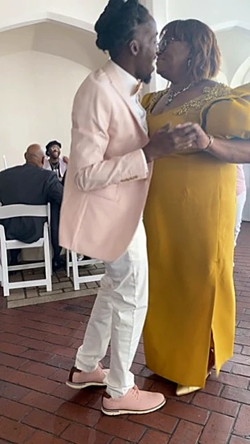 Marcus and his mother Iris