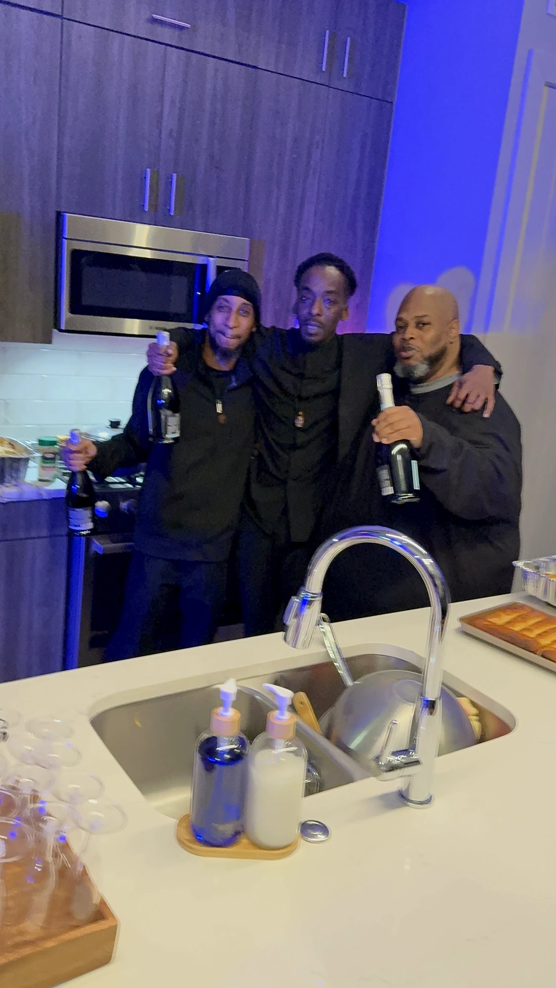 Marcus with Walter and Naeem